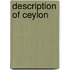 Description Of Ceylon