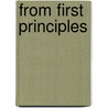 From First Principles door Haim Hazan