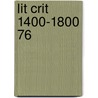 Lit Crit 1400-1800 76 door Lynn Spampinato