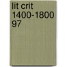 Lit Crit 1400-1800 97 by Thomas Schoenberg