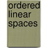 Ordered Linear Spaces door Graham Jameson