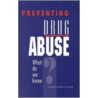 Preventing Drug Abuse by Subcommittee National Research Council