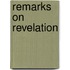 Remarks On Revelation