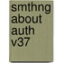 Smthng about Auth V37