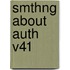 Smthng about Auth V41