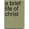 A Brief Life Of Christ door Fulton J. Sheen