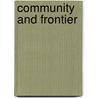 Community and Frontier door John C. Lehr