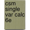 Csm Single Var Calc 6e door Stewart