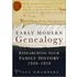 Early Modern Genealogy