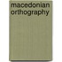 Macedonian Orthography