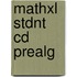 Mathxl Stdnt Cd Prealg