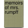 Memoirs Of Mrs. Rumpff door Robert Baird