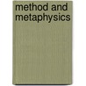 Method And Metaphysics by Maddalena Bonelli