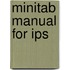 Minitab Manual for Ips