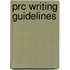 Prc Writing Guidelines
