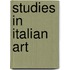 Studies in Italian Art