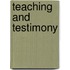 Teaching and Testimony