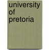 University Of Pretoria door Frederic P. Miller