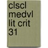 Clscl Medvl Lit Crit 31