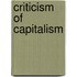 Criticism Of Capitalism