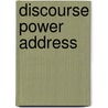 Discourse Power Address by Stuart Price