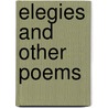 Elegies And Other Poems by Lars Gustafsson