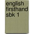 English Firsthand Sbk 1