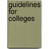 Guidelines For Colleges