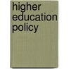 Higher Education Policy door Frank Billingsley
