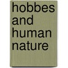Hobbes And Human Nature by Arnold W. Green