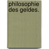 Philosophie des Geldes. by George Simmel