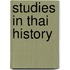 Studies In Thai History