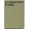 U.S.Department Of State by Elmer Plischke