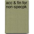 Acc & Fin For Non-Specpk