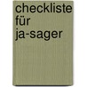Checkliste für Ja-Sager door Gary Chapman