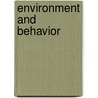 Environment and Behavior door Robert B. Bechtel