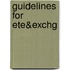 Guidelines for Ete&exchg