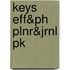 Keys Eff&Ph Plnr&Jrnl Pk