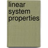Linear System Properties by Venkatarama Krishnan