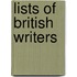 Lists of British Writers