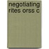 Negotiating Rites Orss C