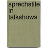 Sprechstile In Talkshows by Clemens G. Tze