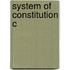 System Of Constitution C