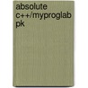 Absolute C++/Myproglab Pk door Walter Savitch