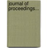 Journal Of Proceedings... door Wisconsin Legislature Senate