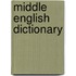 Middle English Dictionary