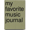 My Favorite Music Journal door Potterstyle