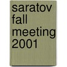 Saratov Fall Meeting 2001 by Southward Et Al