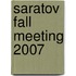 Saratov Fall Meeting 2007