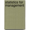 Statistics For Management door David S. Rubin